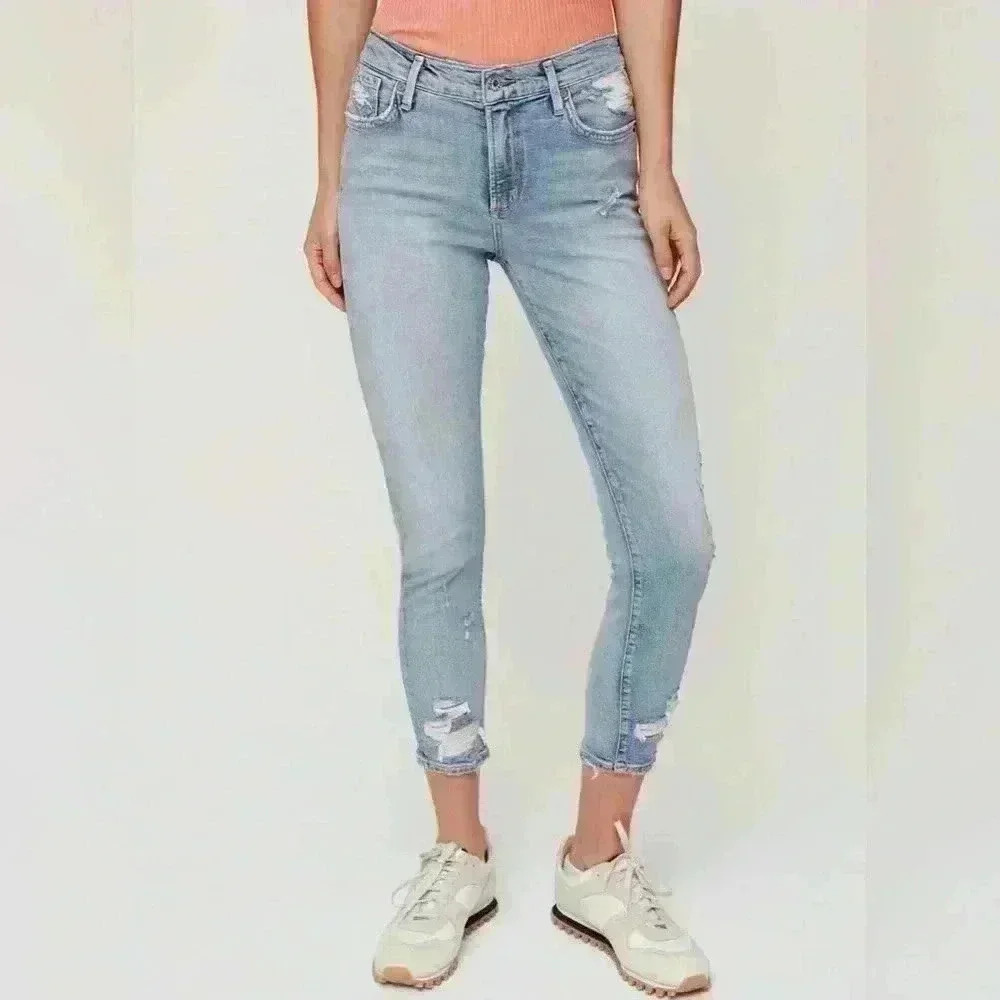 Aritzia Agolde Sophie Crop Size 29 - Picture 3 of 10